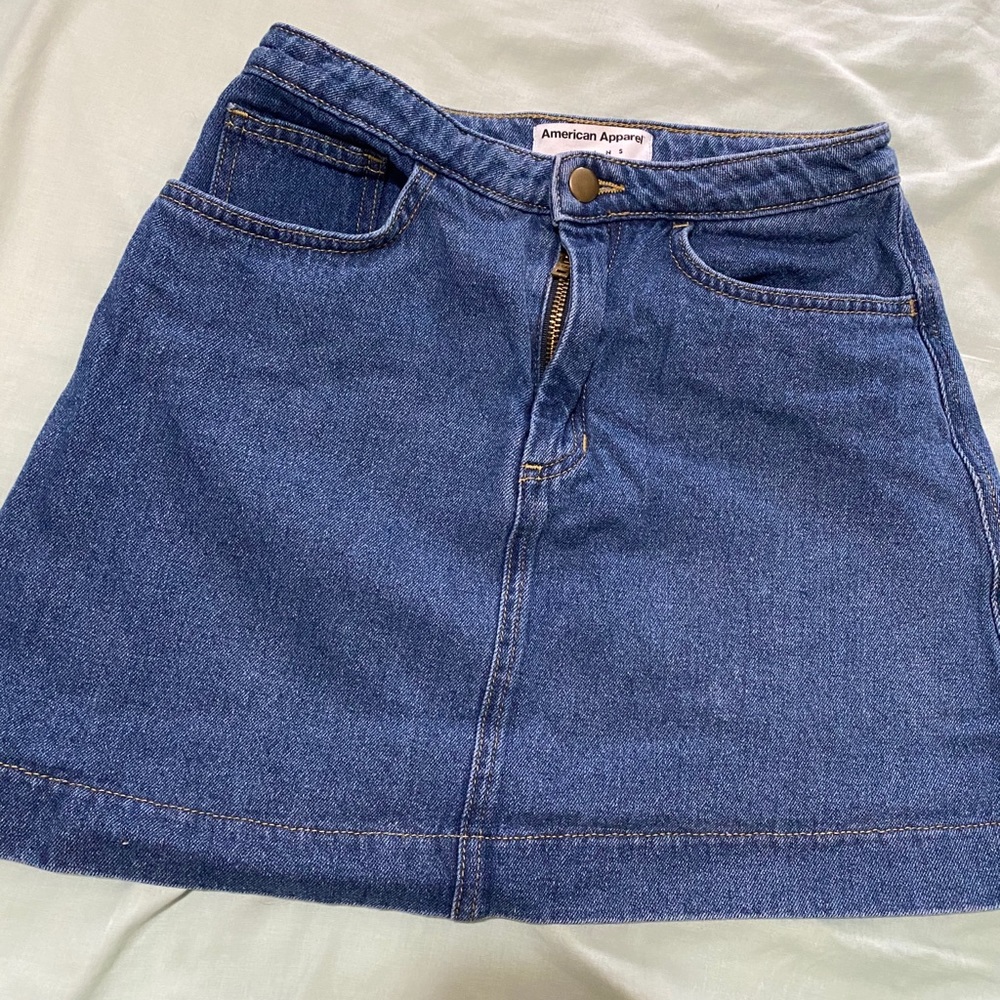 American Apparel Denim Skirt